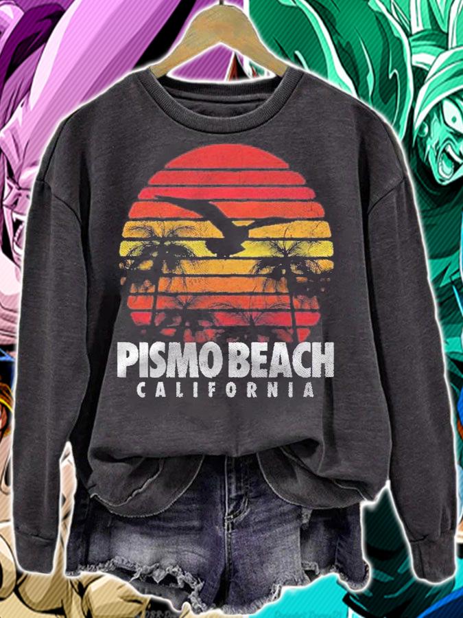 Pismo Beach Vintage California Retro Sunset Men Women Gift Shirt t-shirt sweatshirt