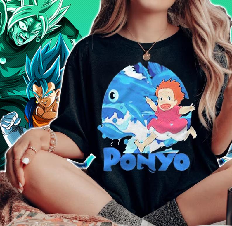 Ponyo Hams funny T-shirt t-shirt woman shirt