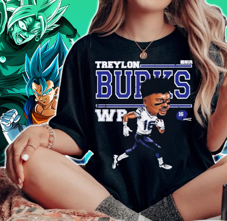 Treylon Burks Tennessee Cartoon Football Shirt t-shirt woman shirt