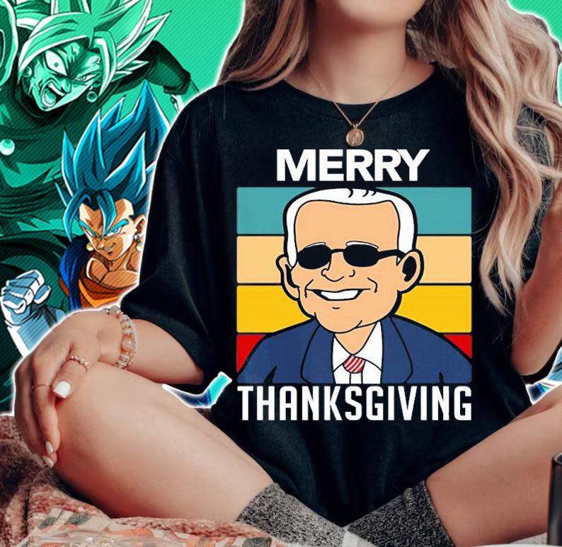 Joe Biden Merry Thanksgiving Funny T-Shirt t-shirt woman shirt