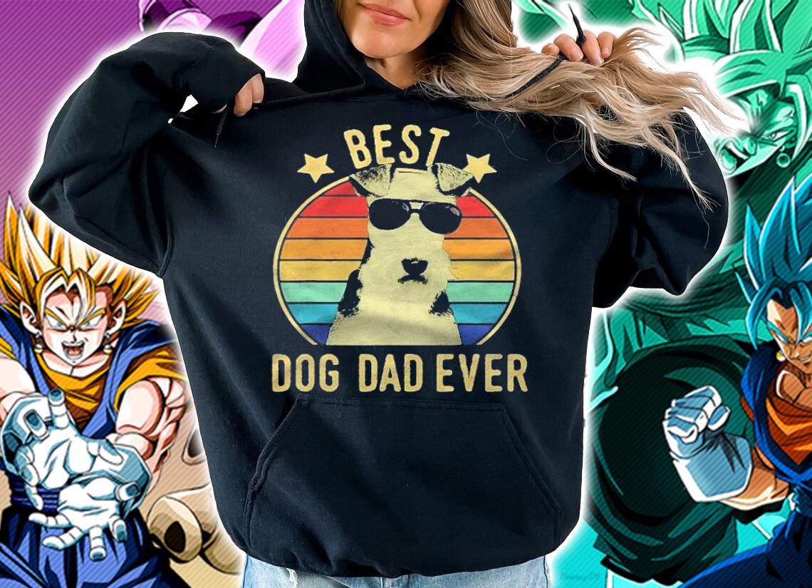 Mens Best Dog Dad Ever Wire Fox Terrier Fathers Day Gift Shirt t-shirt hoodie