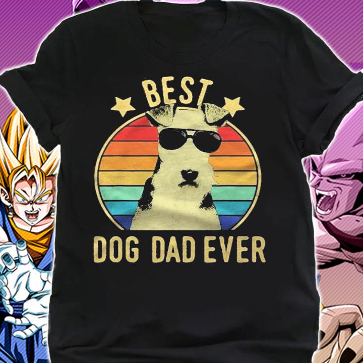 Mens Best Dog Dad Ever Wire Fox Terrier Fathers Day Gift Shirt t-shirt shirt