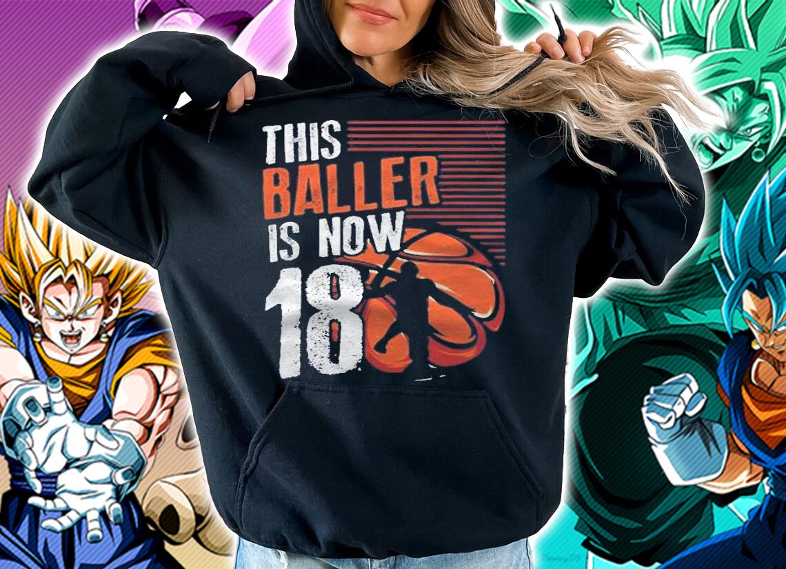 This Baller Is Now 18 Basketball 18Th Birthday Sports Gift Shirt t-shirt hoodie