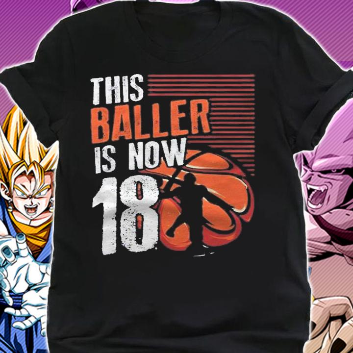 This Baller Is Now 18 Basketball 18Th Birthday Sports Gift Shirt t-shirt shirt