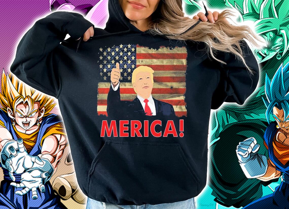 Trump Merica USA Flag Vintage T-Shirt t-shirt hoodie