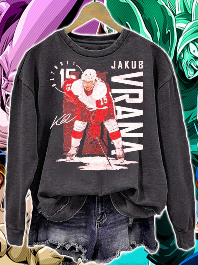 Jakub Vrana Detroit Vintage Hockey Shirt t-shirt sweatshirt
