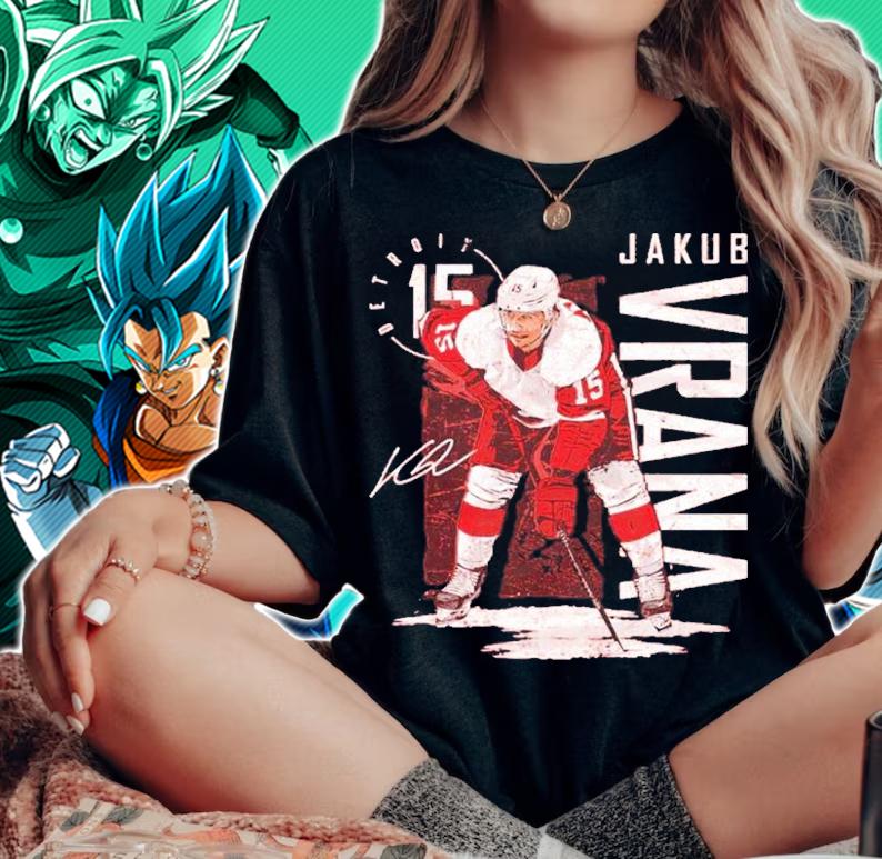 Jakub Vrana Detroit Vintage Hockey Shirt t-shirt woman shirt