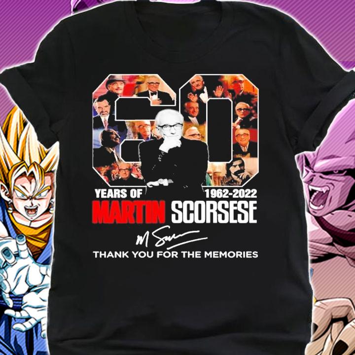Official 60 Years Of 1962-2022 Martin Scorsese Signatures Thank You For The Memories Shirt t-shirt shirt