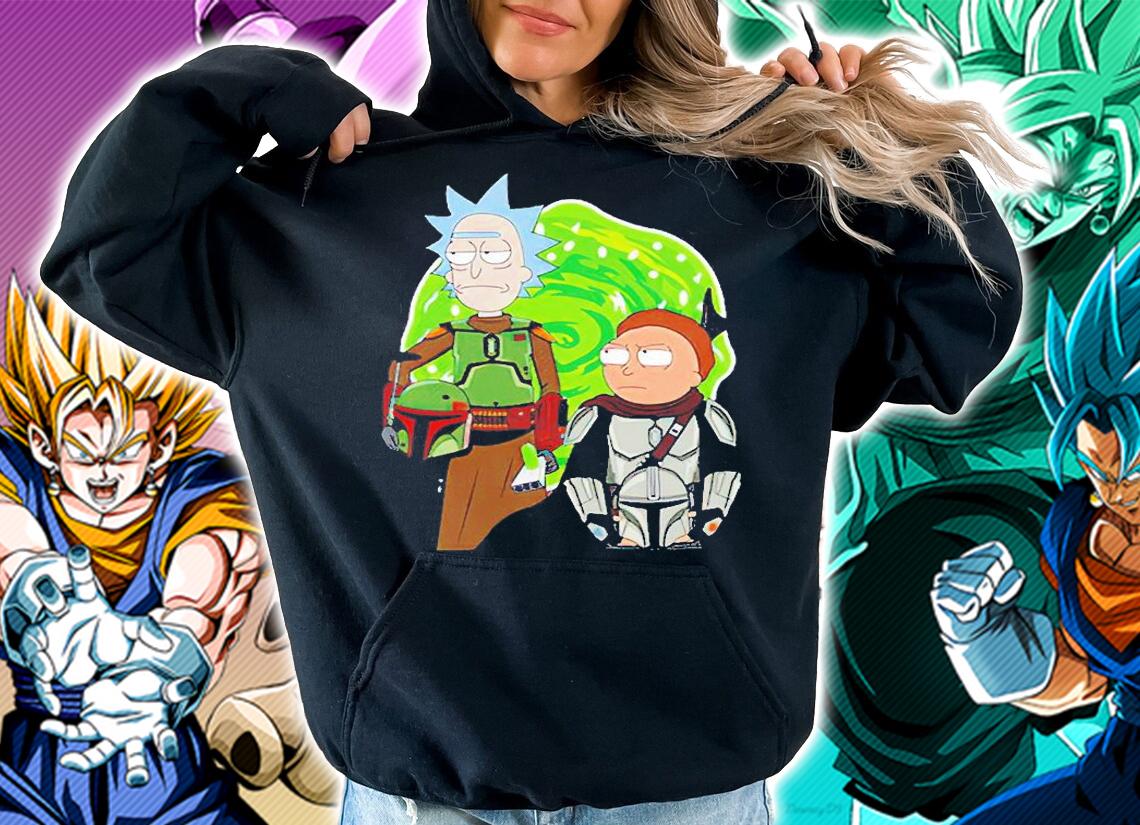 Rick And Morty Mashup Boba Fett And Darth Vader T-Shirt t-shirt hoodie