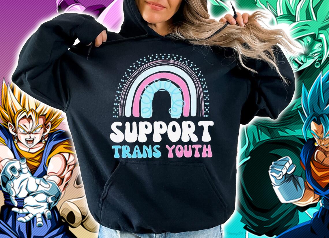 Support Trans Youth Rainbow Rights Ally T-Shirt t-shirt hoodie
