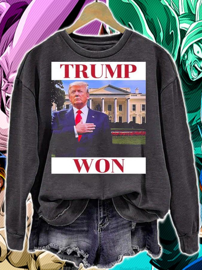 TRUMP Won get over it The White House T-Shirt t-shirt sweatshirt