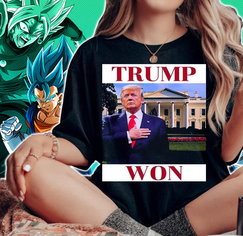 TRUMP Won get over it The White House T-Shirt t-shirt woman shirt