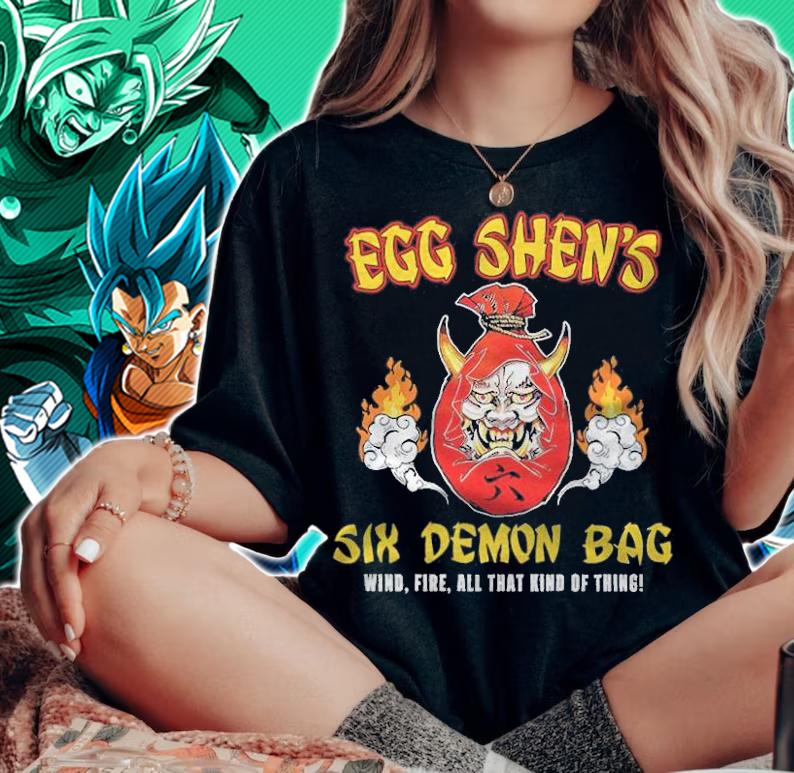 Egg Shen's Six Demon Bag Wind Fire All That Kind Of Thing Shirt t-shirt woman shirt