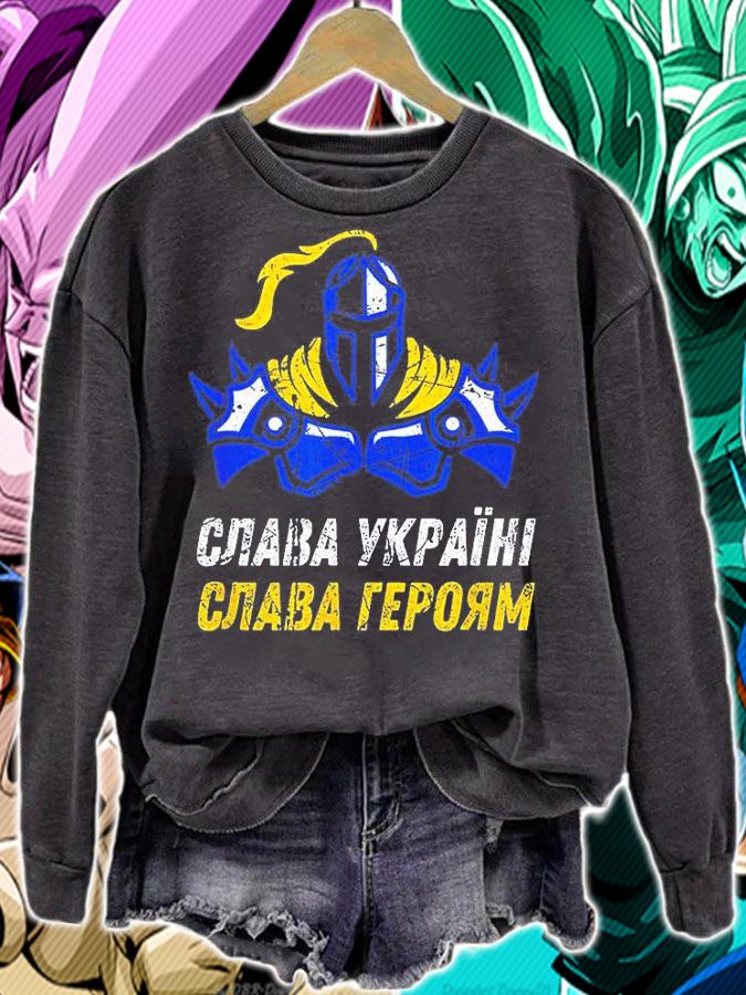 Glory to Ukraine Glory to the Heroes Soldier Distressed Free Ukraine T-Shirt t-shirt sweatshirt