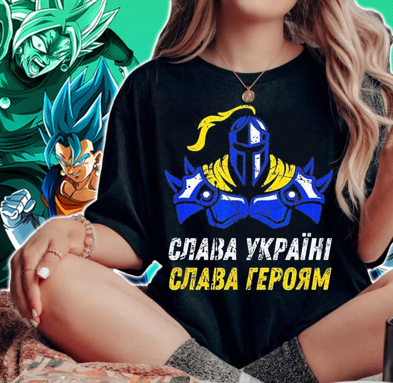 Glory to Ukraine Glory to the Heroes Soldier Distressed Free Ukraine T-Shirt t-shirt woman shirt