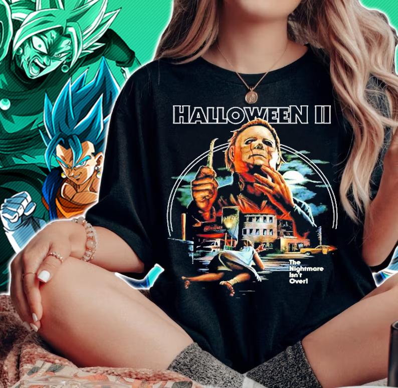 Halloween II The Nightmore Isnt Over Michael Myers Gift Shirt t-shirt woman shirt