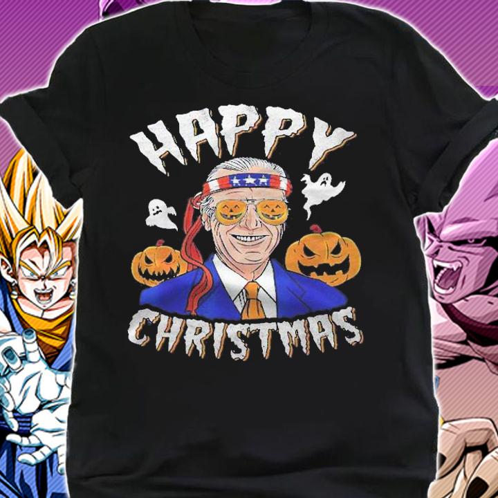 Happy Christmas Halloween Pumpkin Boo Funny Joe Biden Shirt t-shirt shirt