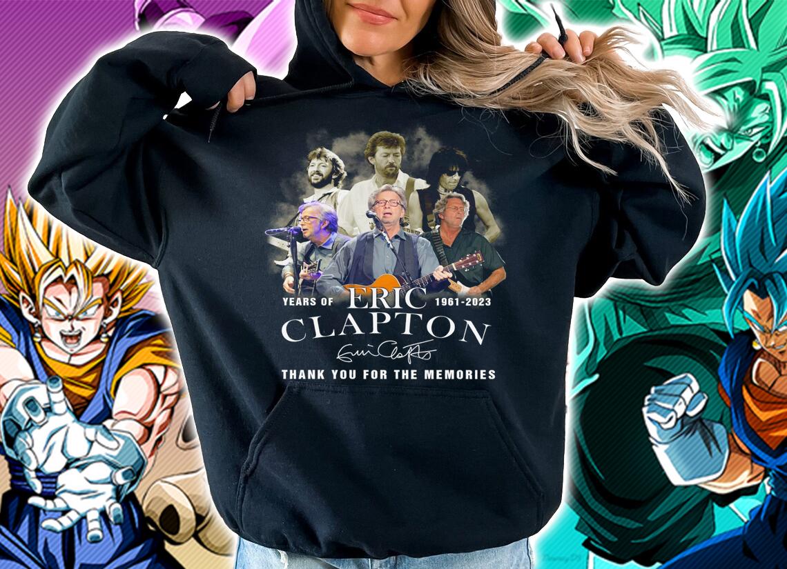 62 Years Of Eric Clapton Signature Thank You For The Memories t-shirt hoodie