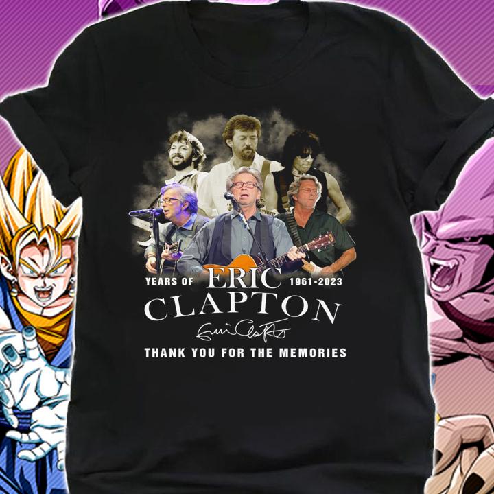 62 Years Of Eric Clapton Signature Thank You For The Memories t-shirt shirt