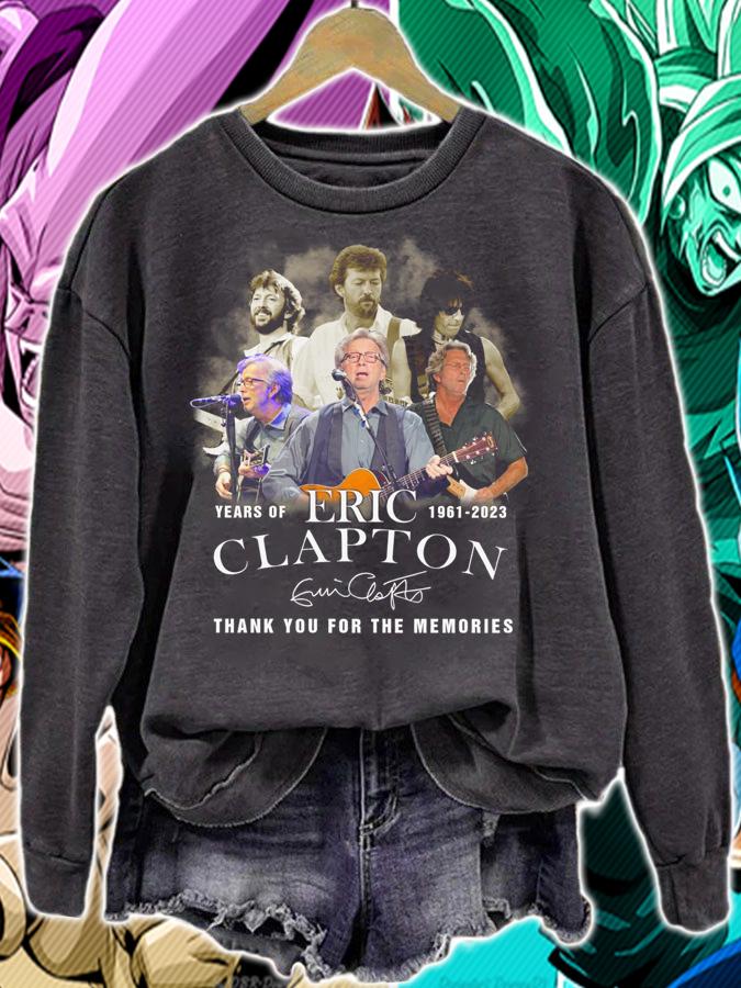 62 Years Of Eric Clapton Signature Thank You For The Memories t-shirt sweatshirt