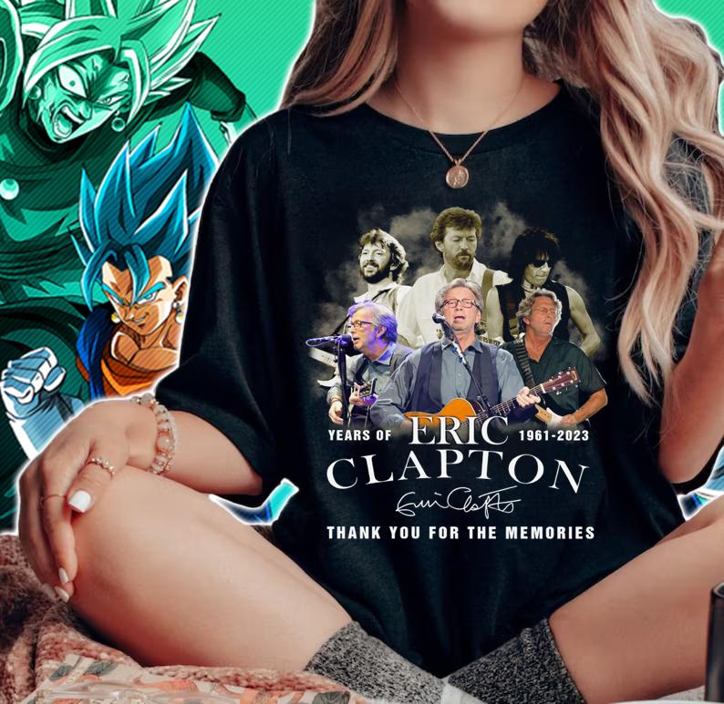 62 Years Of Eric Clapton Signature Thank You For The Memories t-shirt woman shirt