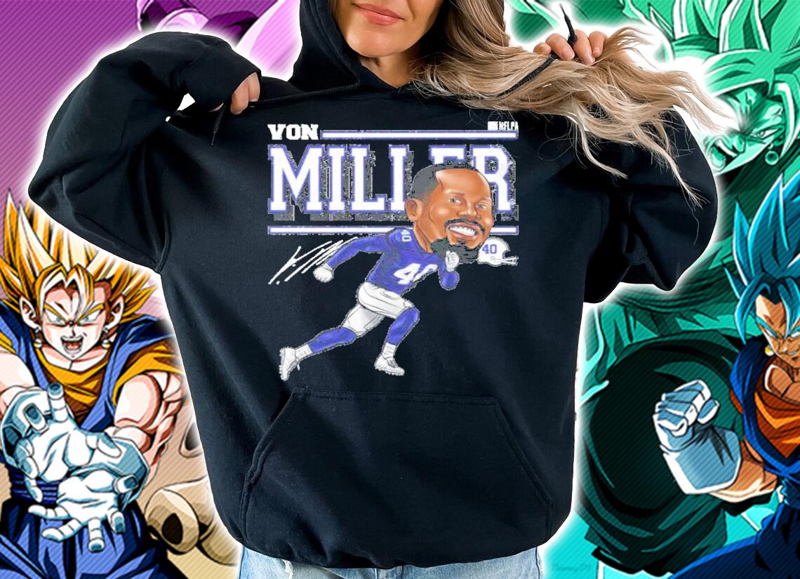 Von Miller Buffalo Cartoon Football Signatures Shirt t-shirt hoodie