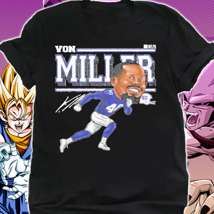 Von Miller Buffalo Cartoon Football Signatures Shirt t-shirt shirt