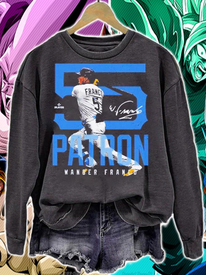 Wander Franco Tampa Bay Patron 5 Baseball Signatures Shirt t-shirt sweatshirt