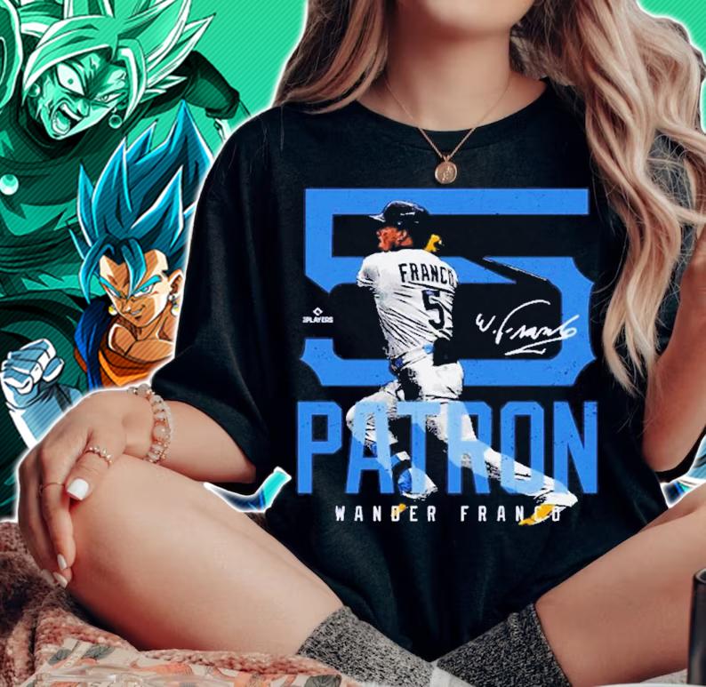 Wander Franco Tampa Bay Patron 5 Baseball Signatures Shirt t-shirt woman shirt