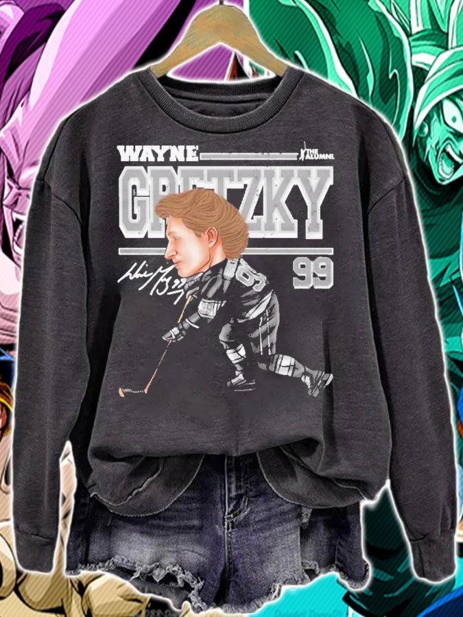 Wayne Gretzky Los Angeles Cartoon Hockey Shirt t-shirt sweatshirt