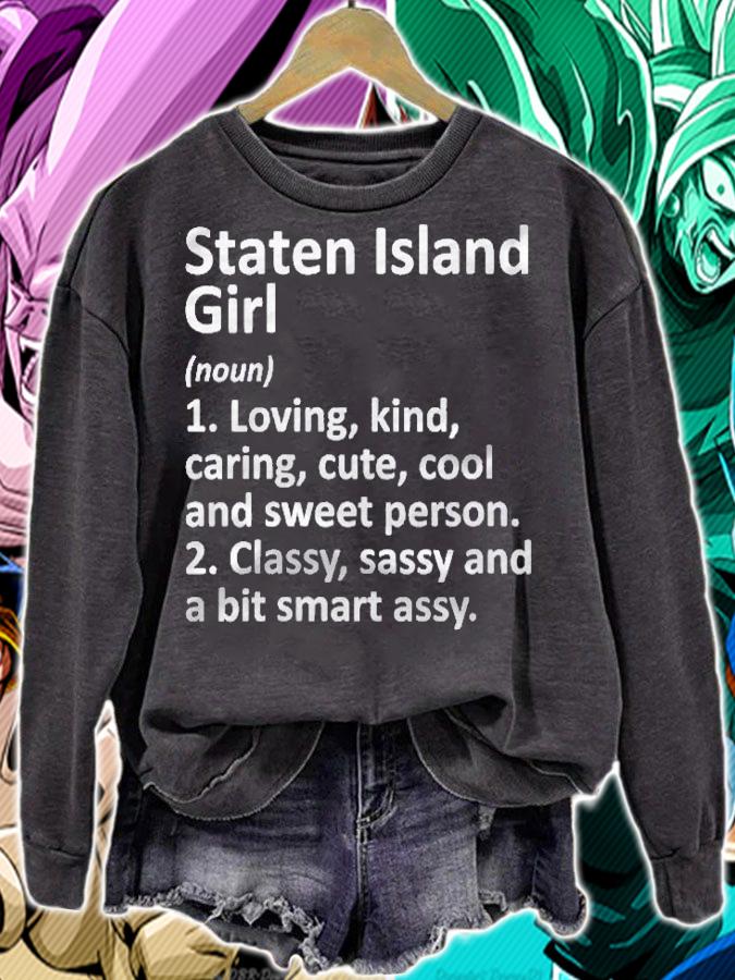 Womens Staten Island Ny New York Funny City Home Roots Girl Gift Shirt t-shirt sweatshirt