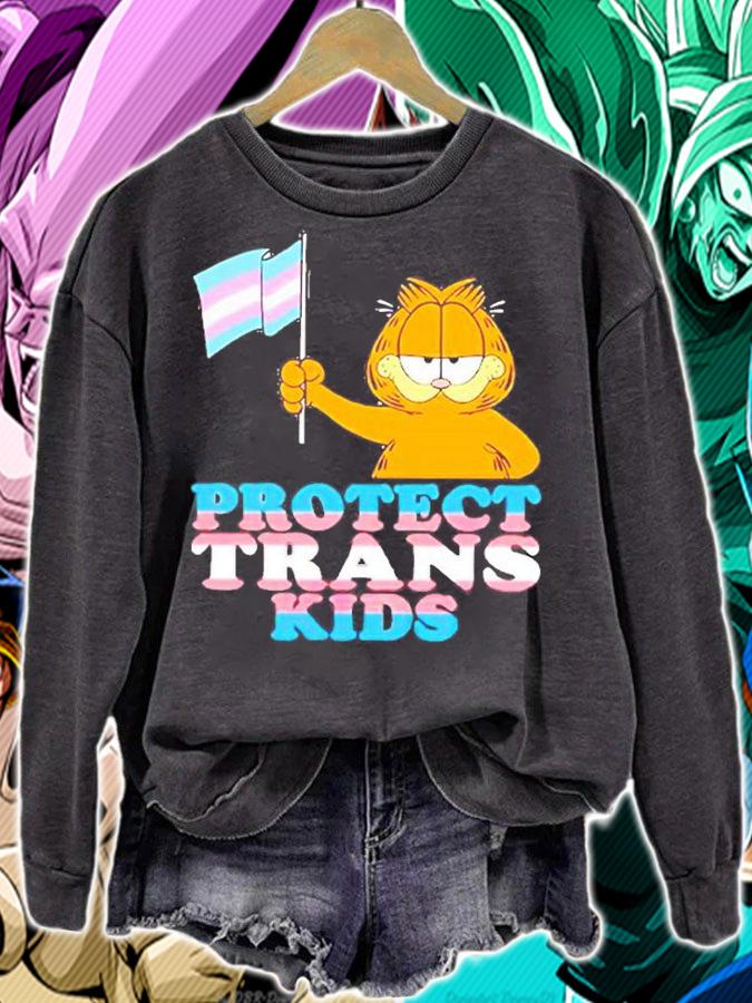Garfield Protect Trans Kids T-Shirt t-shirt sweatshirt