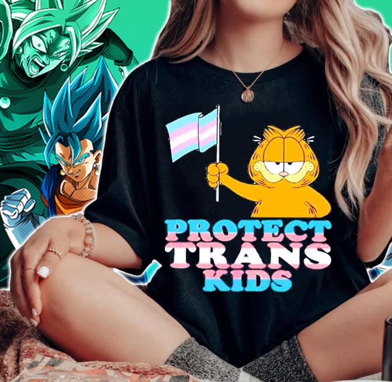 Garfield Protect Trans Kids T-Shirt t-shirt woman shirt