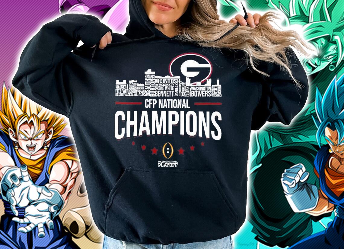 Georgia Bulldogs 2022 CFP National Champions NCAA Football Autographed Champs Signatures T-Shirt t-shirt hoodie