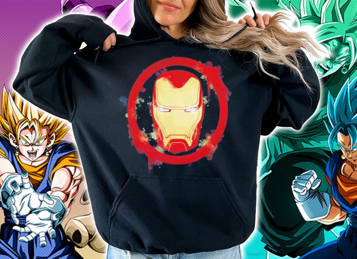 Marvel Avengers Endgame Iron Man Spray Paint Logo Shirt t-shirt hoodie