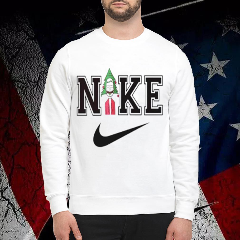 Nike Logo Rick Sanchez Christmas t-shirt sweatshirt