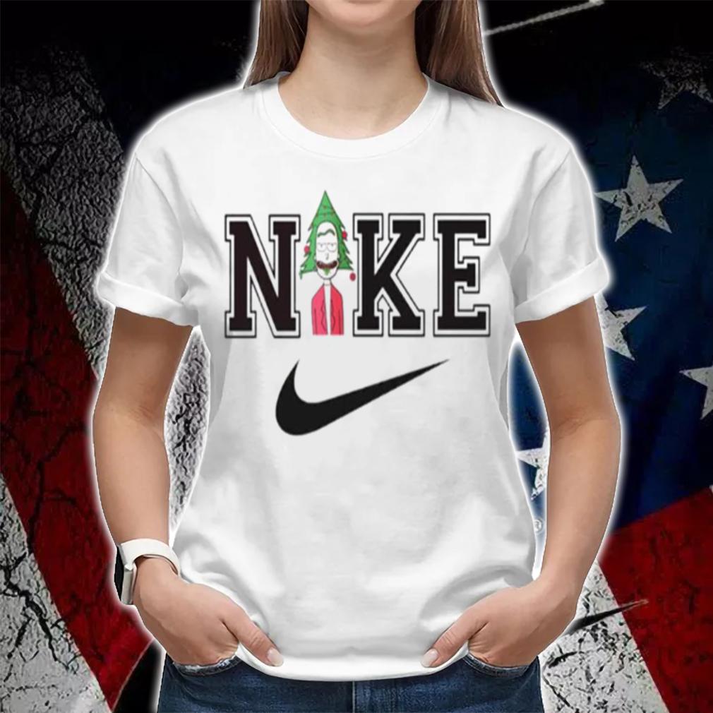 Nike Logo Rick Sanchez Christmas t-shirt woman shirt
