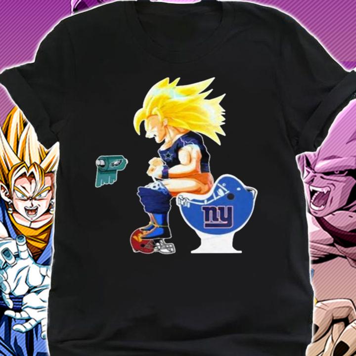 Son Goku Dallas Cowboys Toilet New York Giants Philadelphia Eagles t-shirt shirt