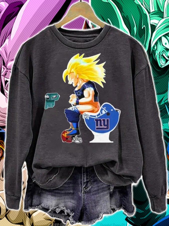 Son Goku Dallas Cowboys Toilet New York Giants Philadelphia Eagles t-shirt sweatshirt