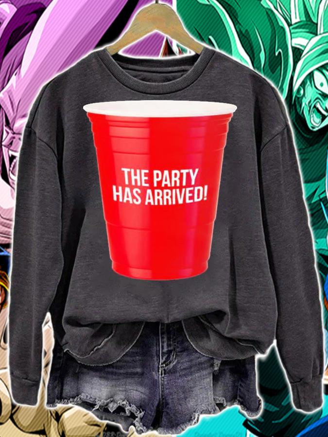 The Party Has Arrived Beer Drinking Red Solo Cup T-Shirt t-shirt sweatshirt