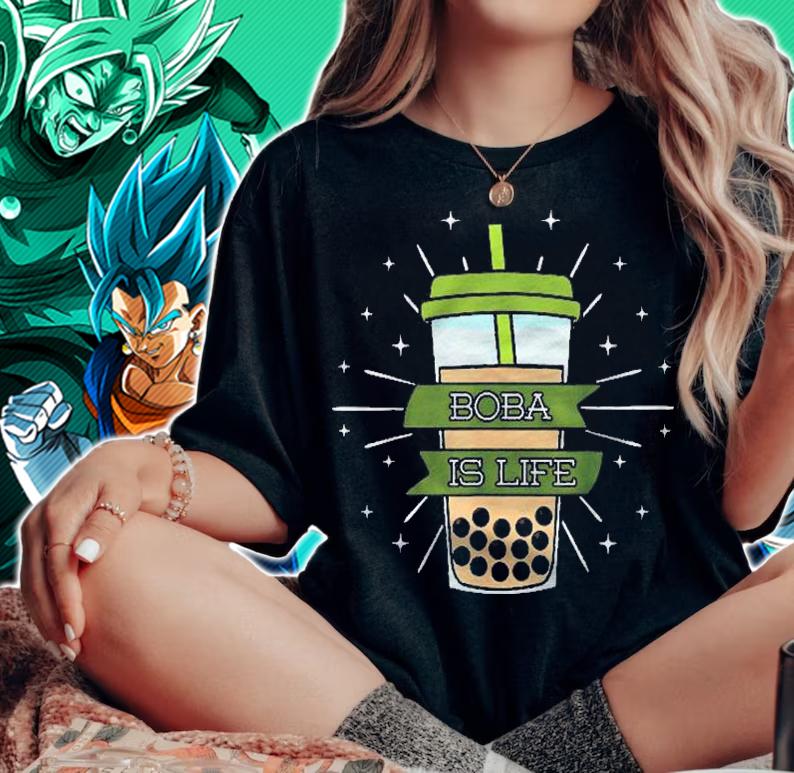 Boba Is Life Bubble Milk Tea Tapioca Pearls Tea Based Drink t-shirt woman shirt