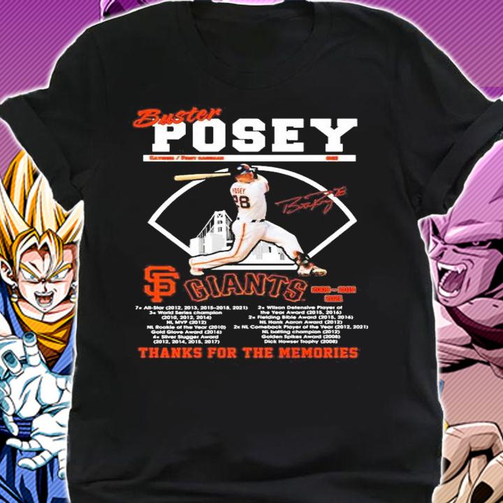Buster Posey San Francisco Giants Signature Thanks For The Memories t-shirt shirt