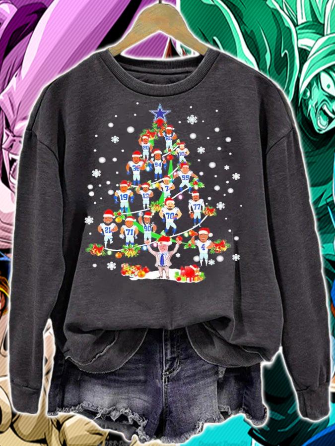 Dallas Cowboys Football Team Cute Christmas Tree t-shirt sweatshirt