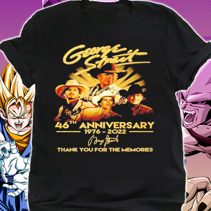 George Strait 46th Anniversary 1976 2022 Signature Thank You For The Memories t-shirt shirt