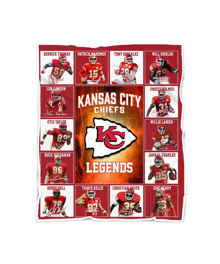 Kansas City Chiefs Legends Signature Quilt blanket shirt