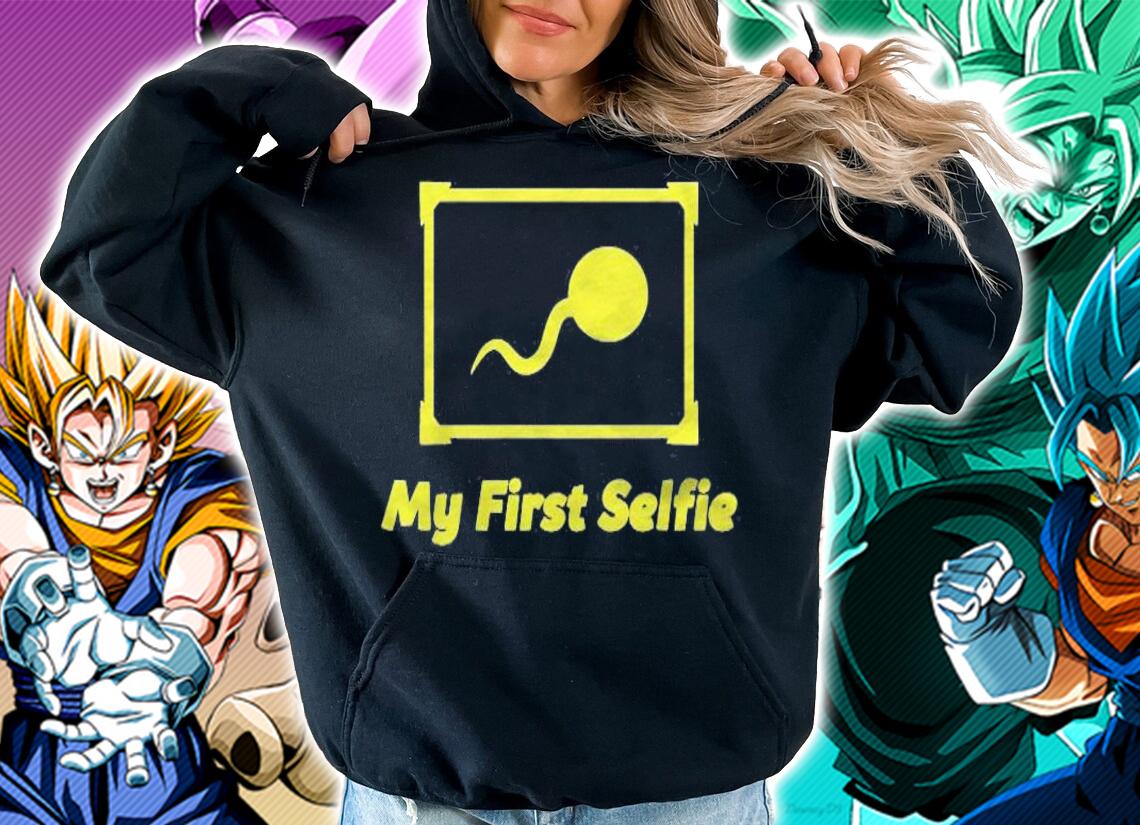 My First Selfie Humor Funny Shirt hoodie