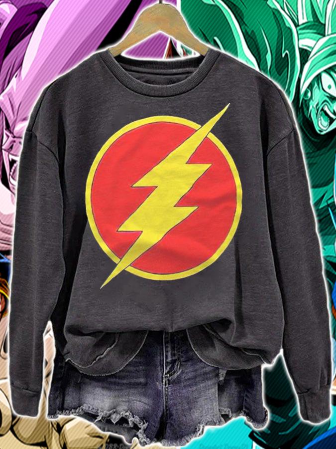 Flash logo T-shirt sweatshirt