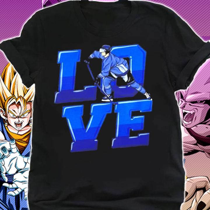 Love Ice Hockey Player Skates Ice Rink Winter Sport T-Shirt shirt