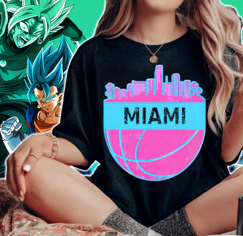 Miami Basketball T-shirt woman shirt