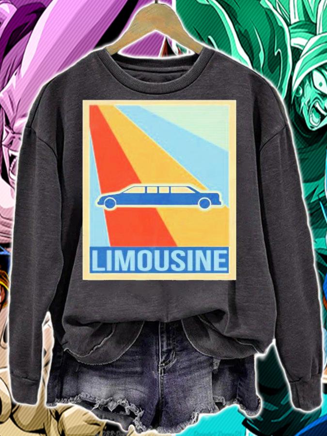 Retro Limousine Car Lovers Gift T-Shirt sweatshirt